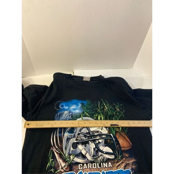 NFL NC Panthers long sleeved tshirt large 100 cotton Black L - Picture 4 of 5